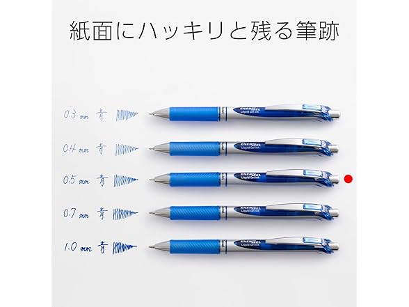 Pentel Energel Knock Ballpoint Pen, 0.5mm Blue