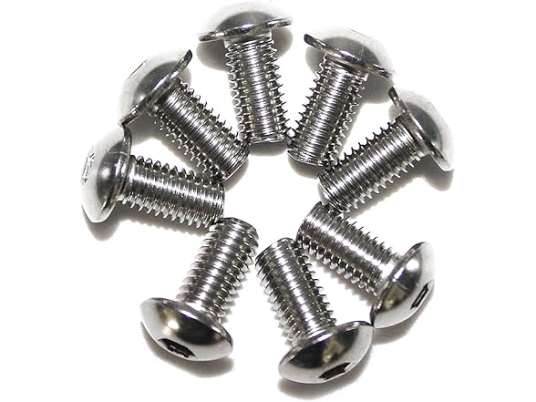 Fullerkreg 100 Pcs M3-0.50 x 5mm Button Head Socket