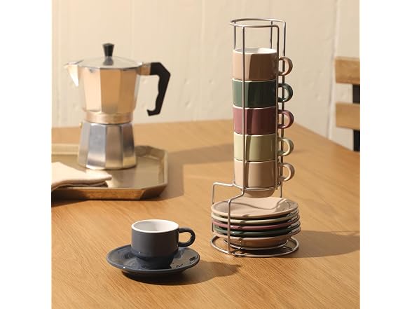 Gibson Home Brew Harmony 13 Piece Espresso Cup Set