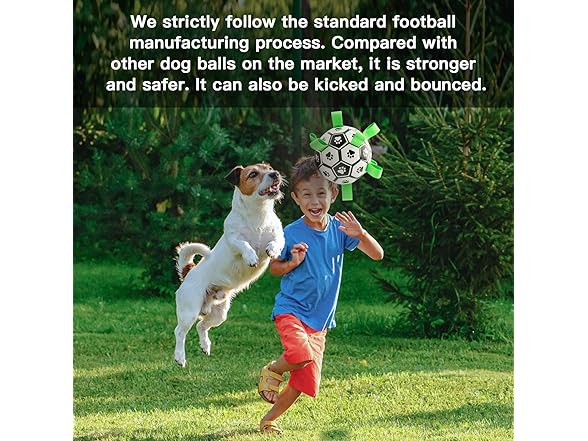 Sabupar Interactive Dog Toys Dog Soccer Ball