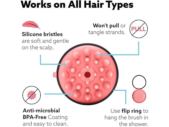 Wet Brush Exfoliating Scalp Massager