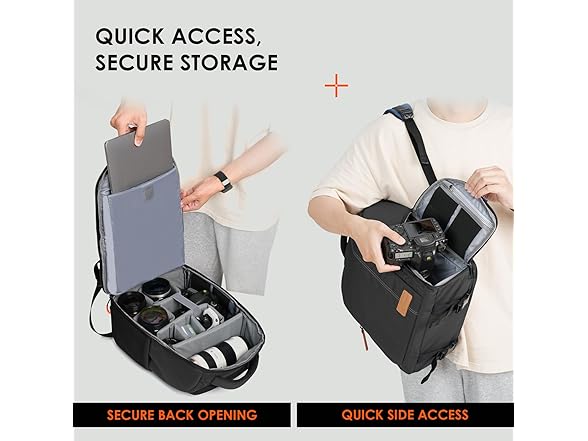 TARION Camera Backpack | 15.6in Laptop