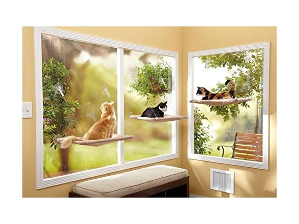 KERBL Oster Sunny Seat Window-Mounted Cat Bed - Gallery 2