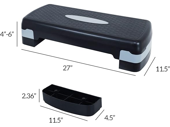 Fitvids Adjustable Workout Aerobic Stepper Trainer