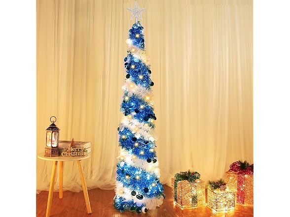 Dual Color Change&Timer 5Ft Blue Pop Up