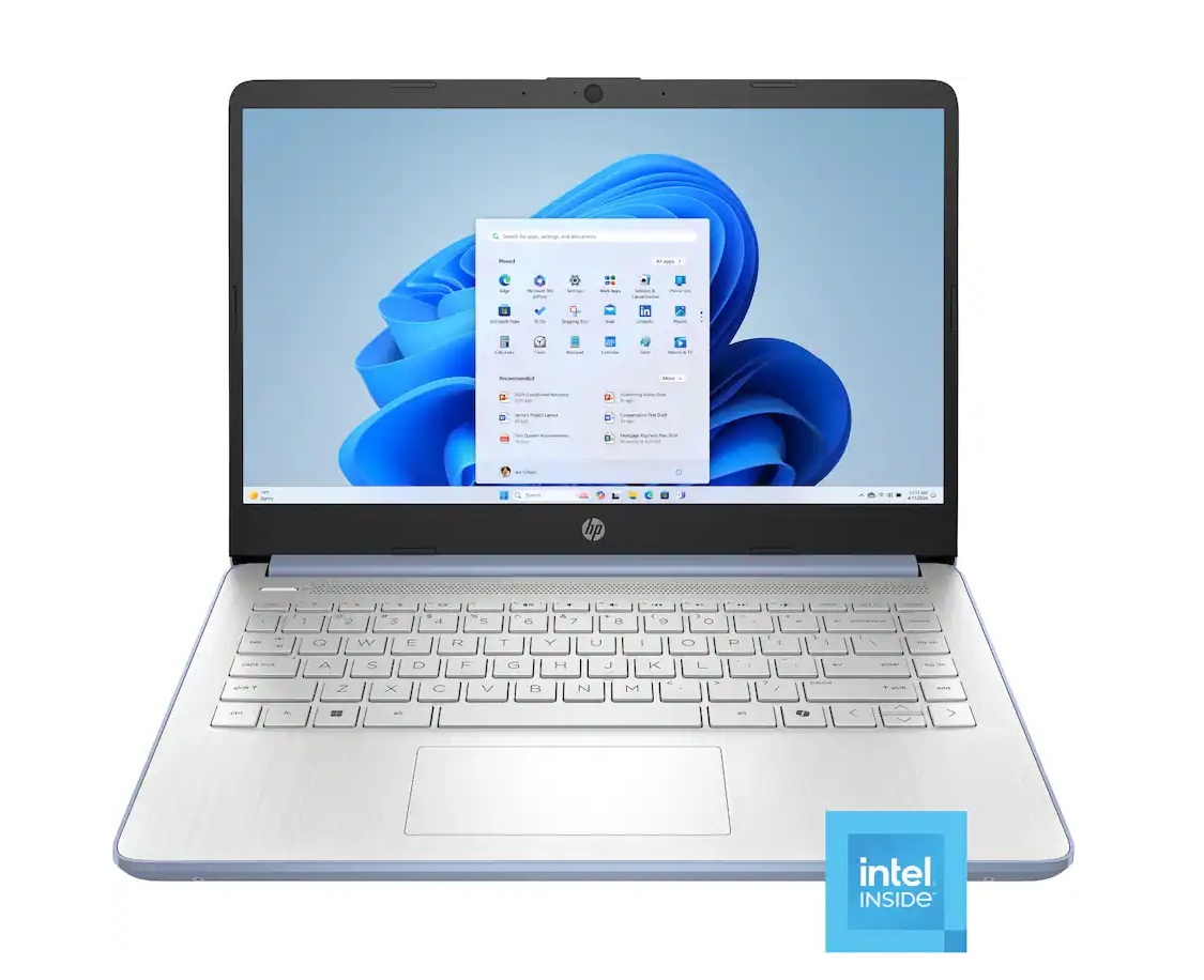HP 14" N150 4GB 128GB UFS Sky Blue Win11 Laptop - Gallery 5