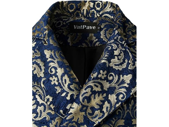 Vatpave Men (XXL) Victorian Gothic Vest Sv16-navy