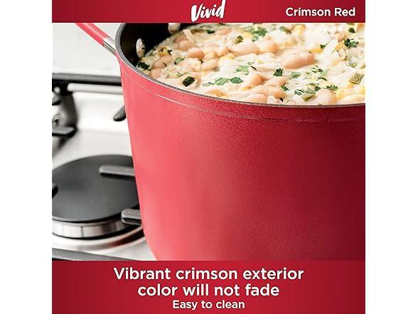 Ninja Foodi NeverStick Vivid 8pc Set Crimson Red