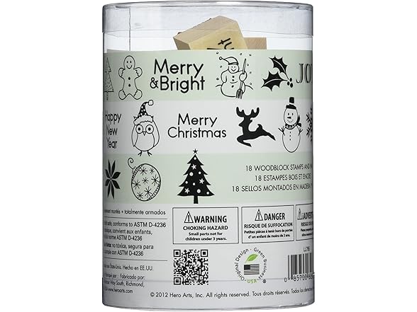 Hero Arts LL795 Ink 'n' Stamp, Merry Christmas