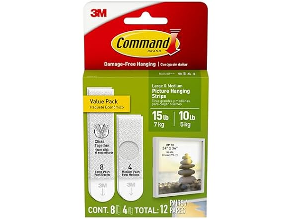Command 15 & 10 lb Assorted Picture Hanging