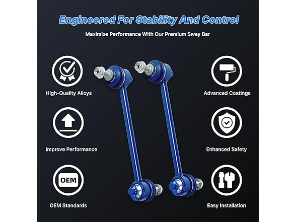 Hunqoeit K6662 Sway Bar End Links 2pc