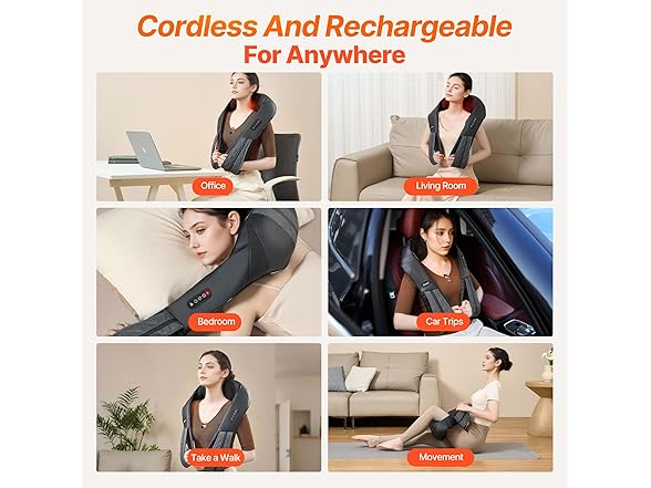 Neck Shoulder Shiatsu Massager w/ Heat