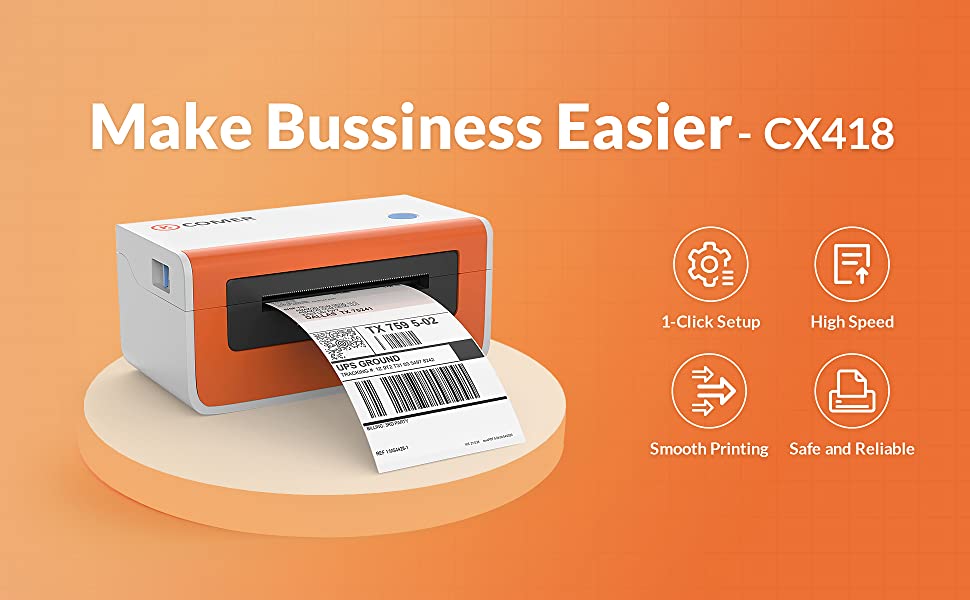 K Comer Shipping Label Printer (Open Box) - Gallery 21