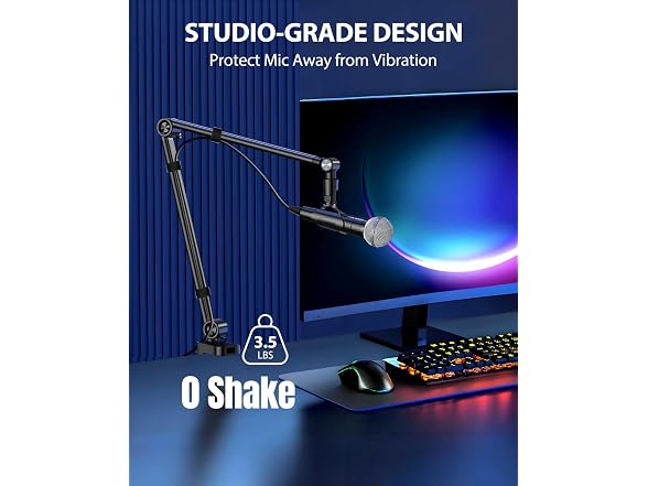 UBeesize Microphone Boom Arm, Aluminum
