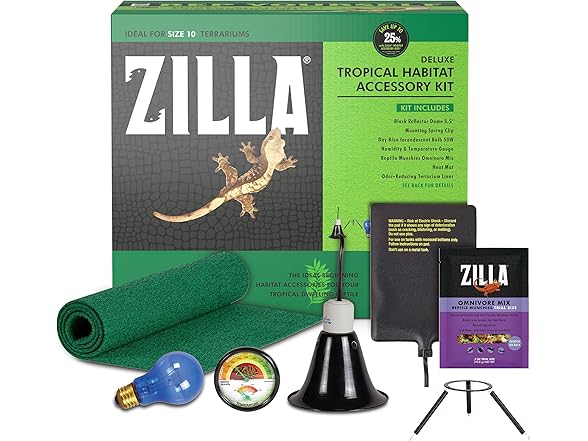Zilla Tropical Habitat Accessory Kit, St