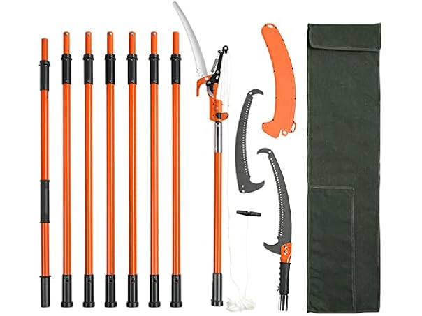 $59.99, Was $95.90, 37% Off! VEVOR Manual Pole Saw, 7.3-27 ft dealfomo