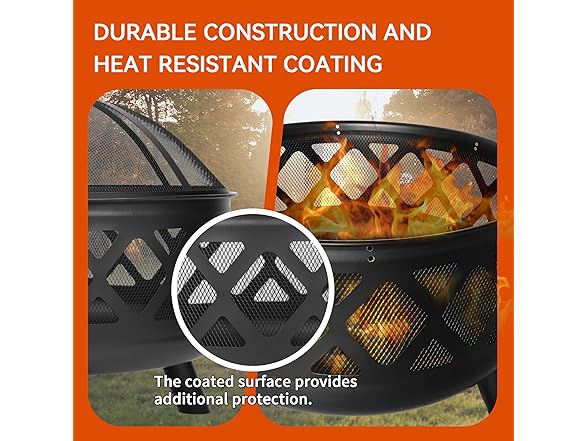 Red Mountain Valley 30'' Outdoor Wood Burning Fire Pit