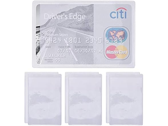 BronaGrand 50pcs Transparent Vertical ID