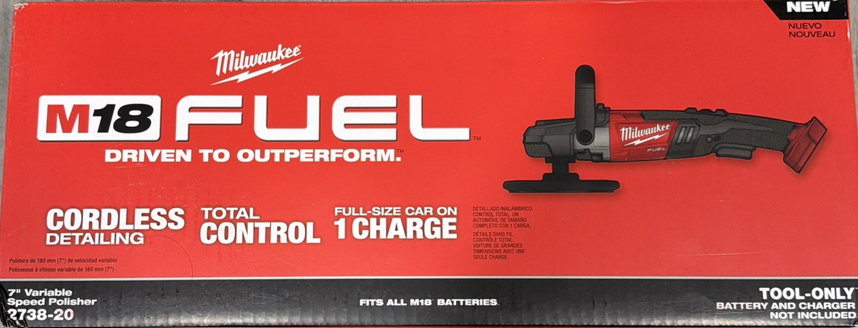 Milwaukee 2738-20 M18 18V 7in Variable Spd Polisher - Gallery 2