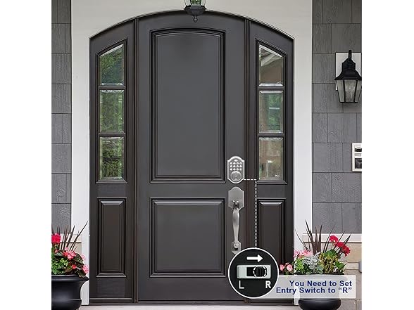 KIAYACI Front Door Lock Set, Silver