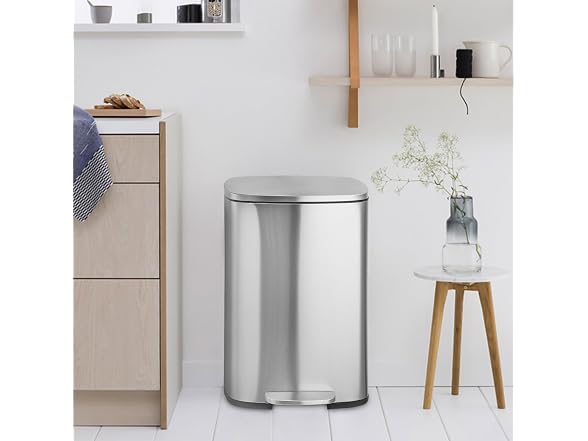 Takywep 13 Gal Stainless Steel Step Trash Can