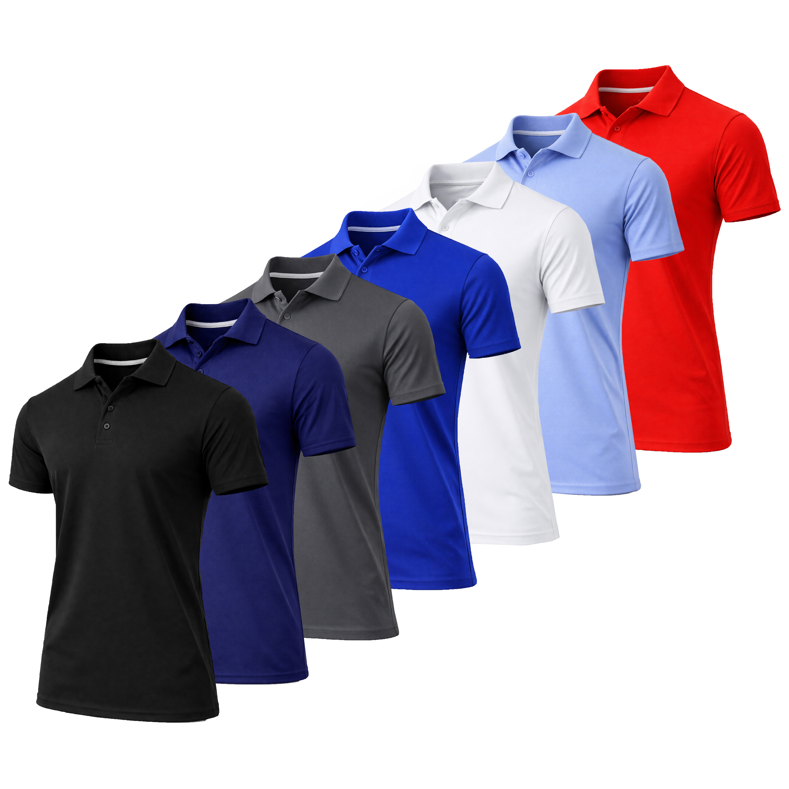 3Pk Asst MW Performance Polo Shirt - Gallery 13
