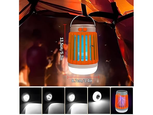 Mozz Guard Solar Mosquito Lamp, Orange