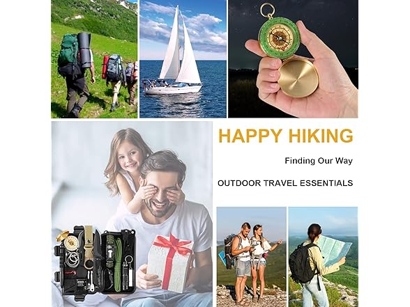 XKASE Outdoor Survival Kits 19Pcs