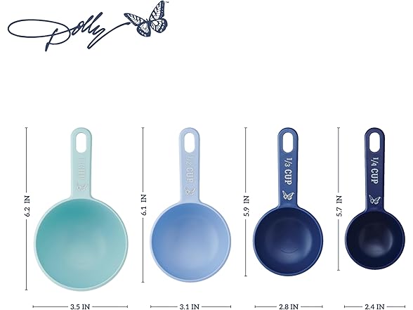 Dolly Parton Blue Nesting Measuring Cups