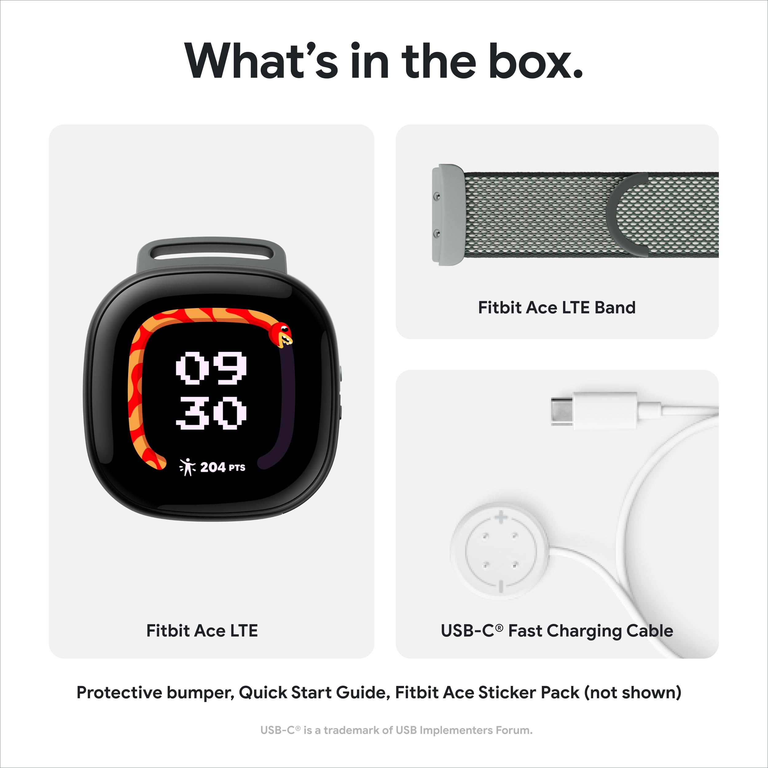 (NEW) Fitbit Google Ace LTE - Kids Smartwatch (Open Box) - Gallery 26