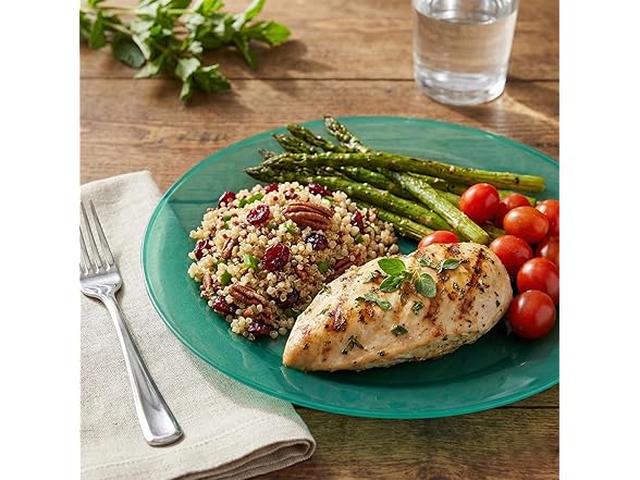 10 1/4" Premium Green Round Disposable Dinner Plates - 25 count