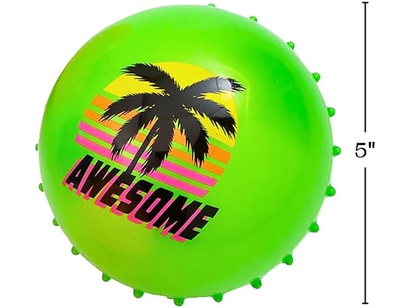 Fun Express Inflatable Retro Spike Balls - 5" (Pack of 12)