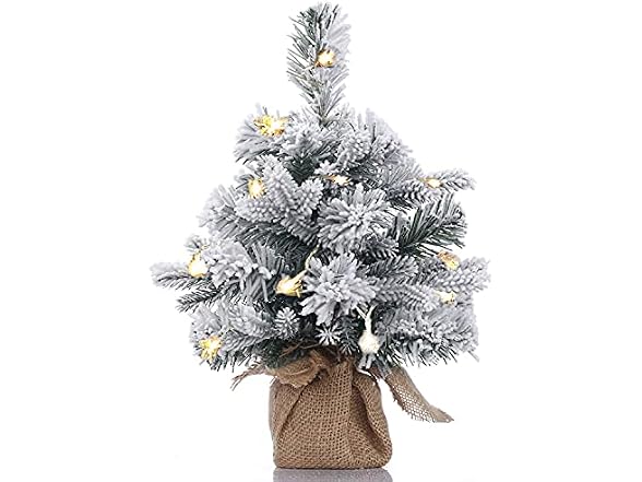 Pre-Lit Artificial Mini Christmas Tree,1