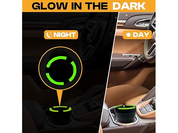 12pk Glow Dark Butt Bucket Ashtray