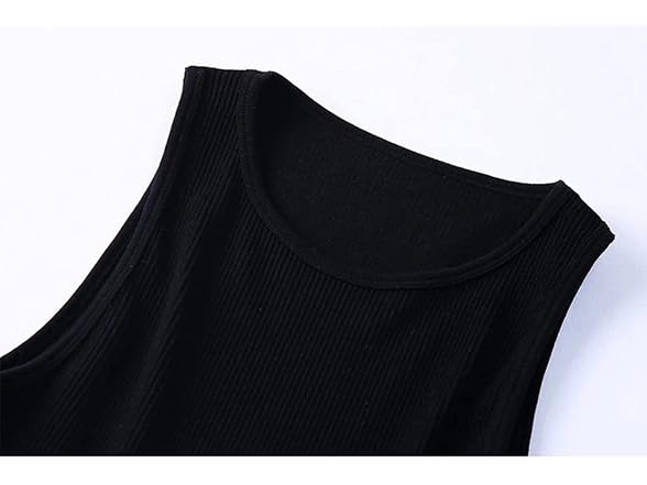 Lauweion Women (L) Rhinestones Tassel Crop Top Top