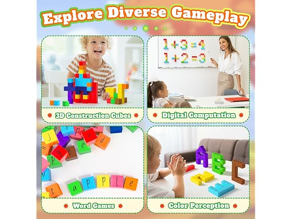 116 PCS Magnetic Blocks Set, 1" Magnet