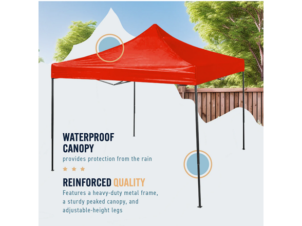 Trapper Peak 10' x 10' Folding Pop-Up Canopy