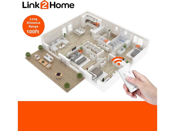 Link2Home Wireless Remote Control Outlet (2 Pack)