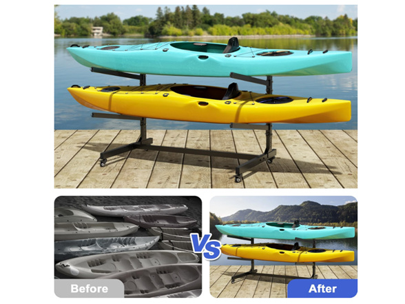 Baotree 2 Levels Kayak Storage Rack