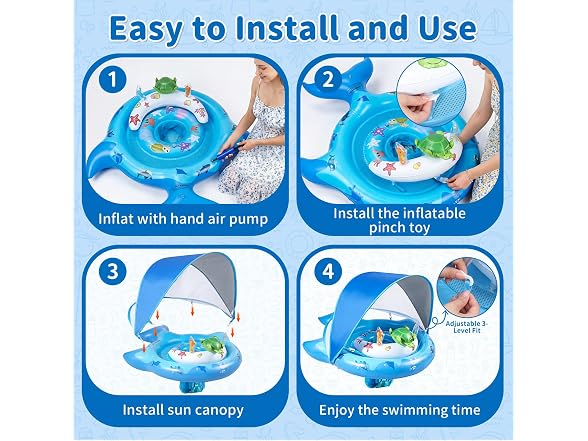VAULOOM Inflatable Baby Pool Float