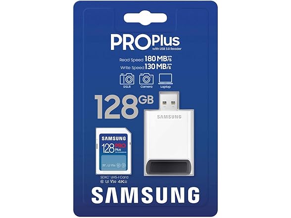 Samsung PRO Plus 128GB SDXC Memory Card