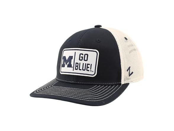MI Wolverines Trucker Hat Stone
