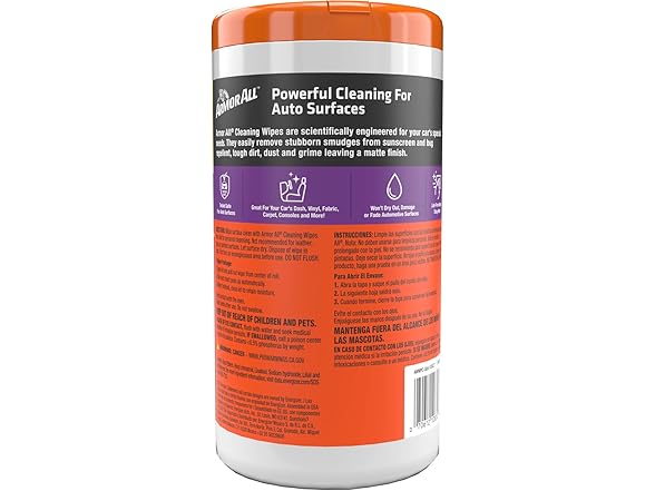 Armor All Car Cleaning Wipes 50 Count