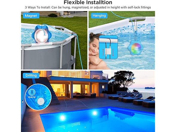 EDITOP Pool Lights Upgraded Submersible