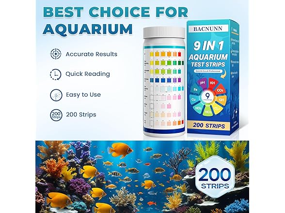 BACNUNN Aquarium Test Strips
