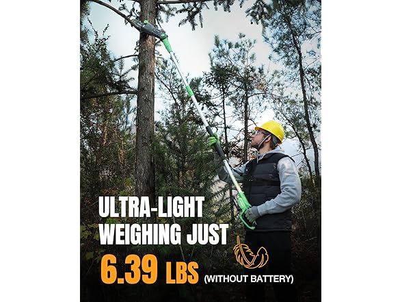 WORKPROX Cordless Pole Saw with Battery