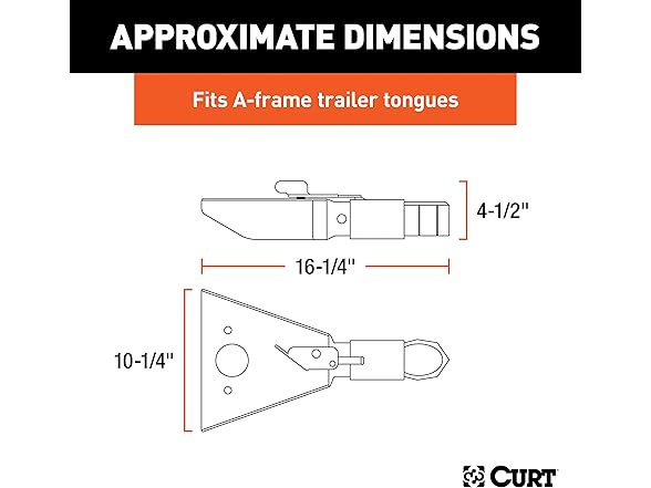 Curt 25217 Sleeve Lock A-Frame Coupler 