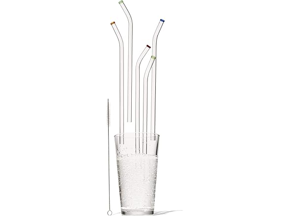 Extra-Wide 10mm Reusable Glass Drinking Straws