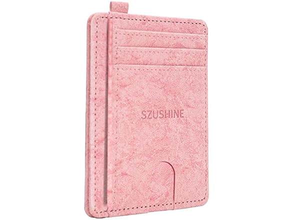 SZUSHINE Minimalist Leather Wallet RFID