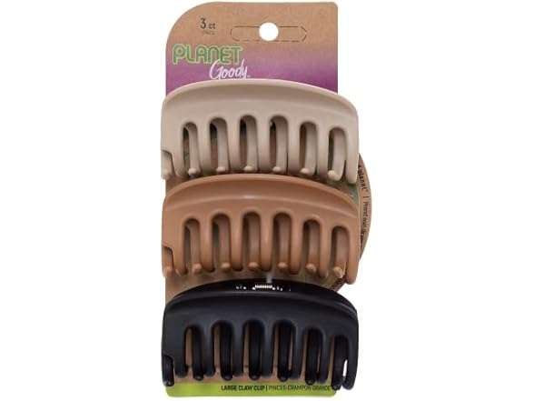 GOODY Planet Sustainable Round Claw Clips